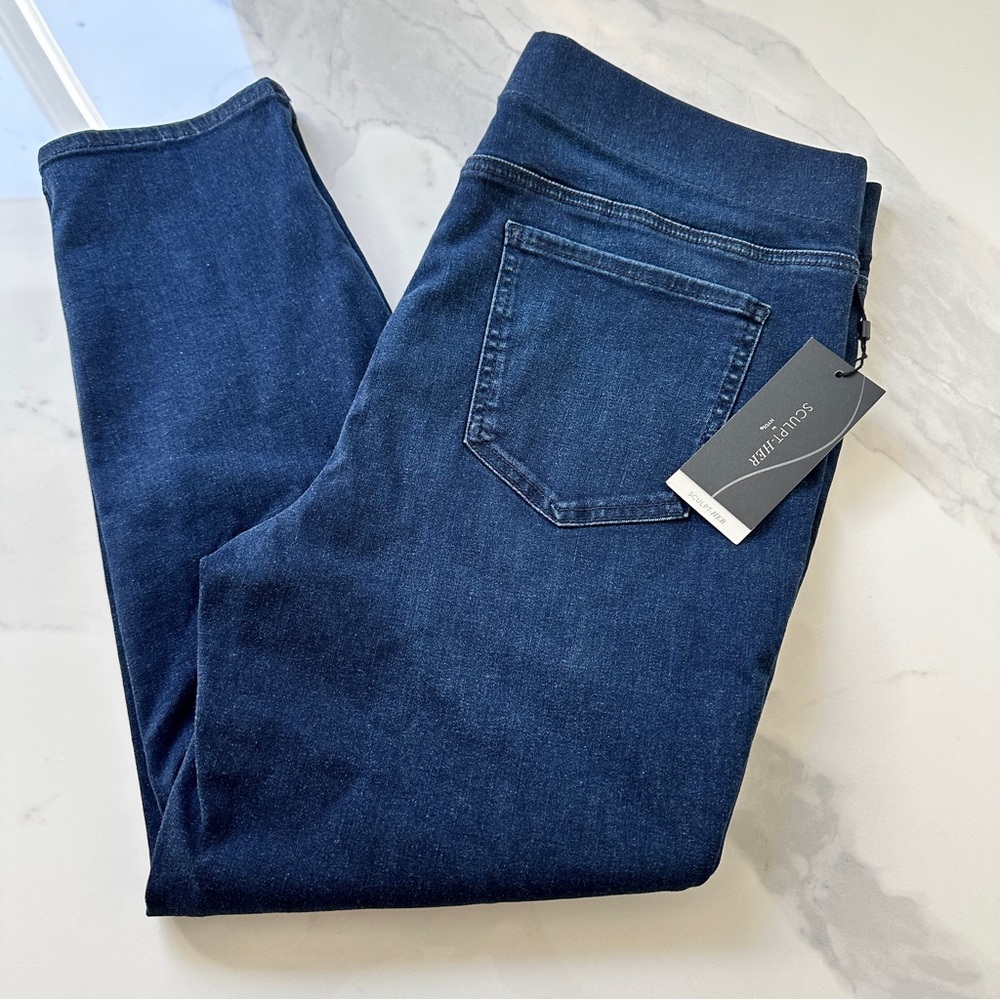 NYDJ‎ Sculpt Her Pull On Skinny Jean Ankle Length 25 Size XL Short